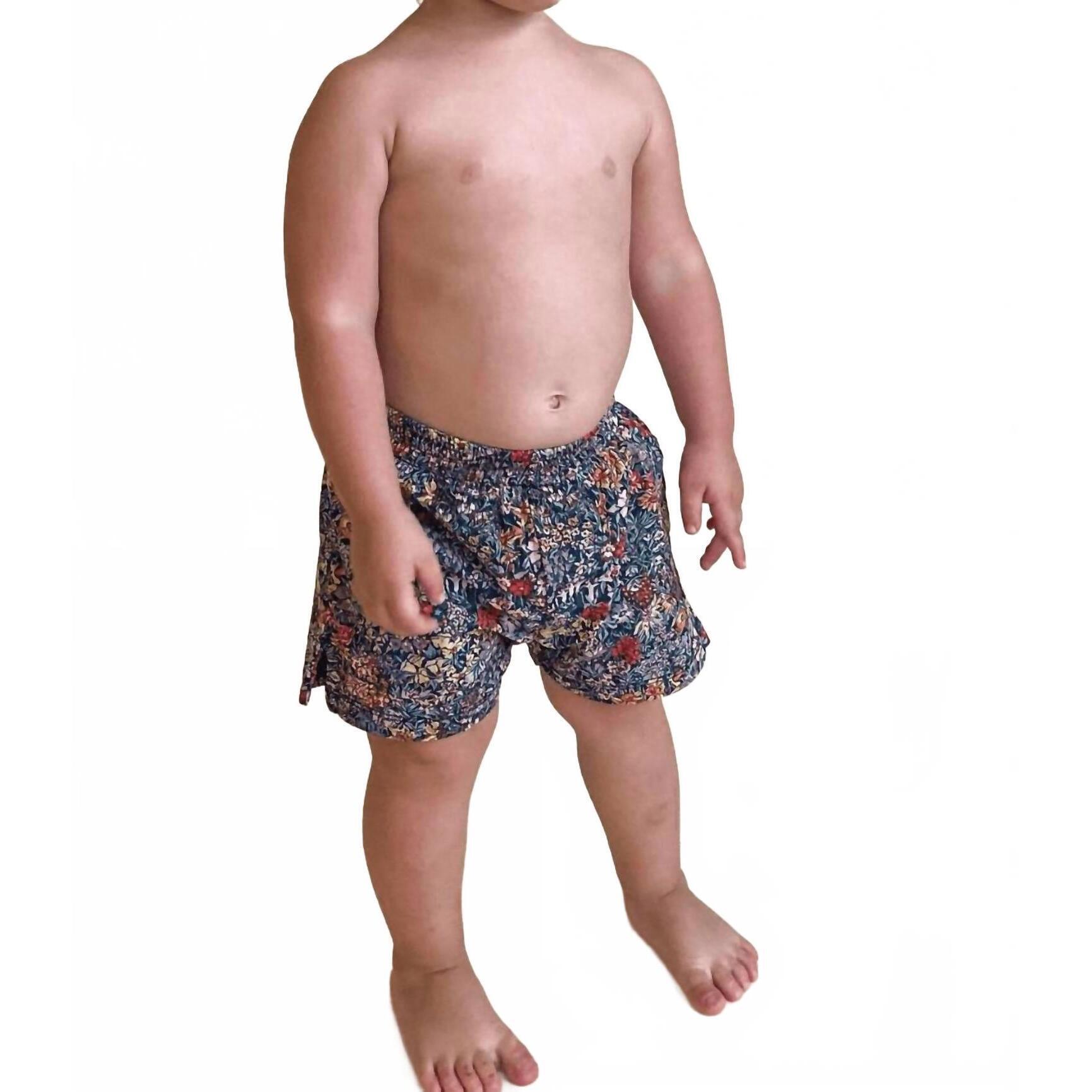 New Montce Kids Mini Swim Trunk In Mara Floral